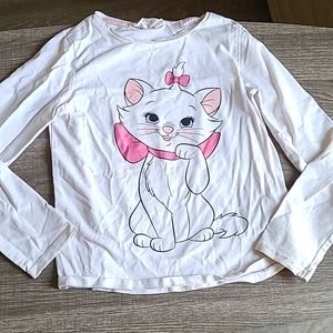 🔴 Disney Marie H&M girl's top size 6-8
